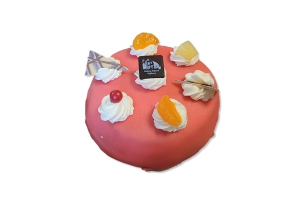 Rond marsepein taartje (6 pers)